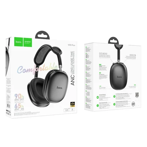 HOCO vezeték nélküli Bluetooth fejhallgatók ANC W55 Plus mélyűri szürke - 2