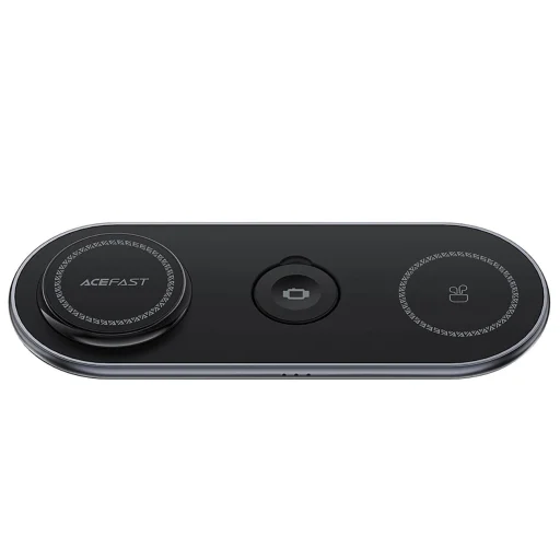 Acefast E19 Qi2 3 az 1-ben Induktív Töltő Okostelefonok/Fülhallgatók/Okosórák számára - Fekete - 2
