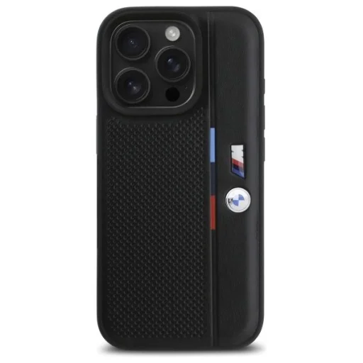  iPhone 16 Pro Max Fekete BMW M Perforated Tricolor Detail Line tok - 3