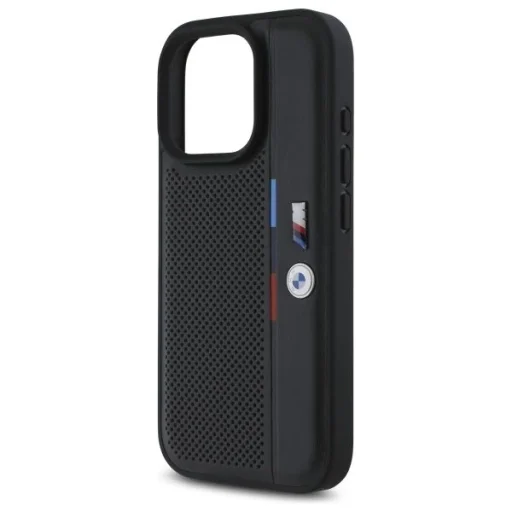  iPhone 16 Pro Max Fekete BMW M Perforated Tricolor Detail Line tok - 6