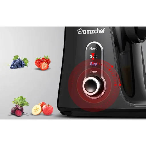 AMZCHEF GM3001-BK lassú gyümölcscentrifuga (fekete) - 6