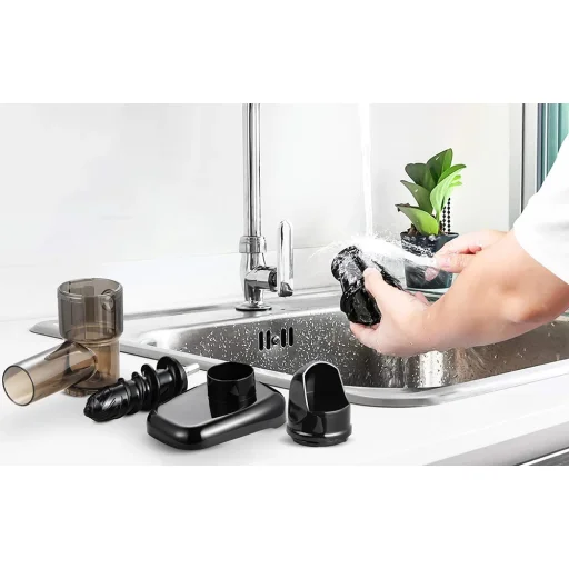 AMZCHEF GM3001-BK lassú gyümölcscentrifuga (fekete) - 4