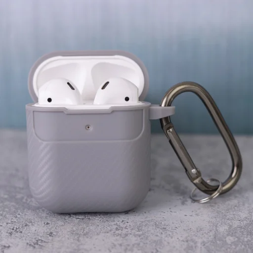 Szénszálas tok AirPods 4-hez ANC-vel szürke - 6