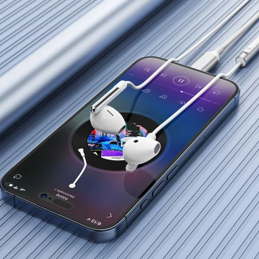 Acefast L3 vezetékes USB-C fülhallgató mikrofonnal - Fehér - 6