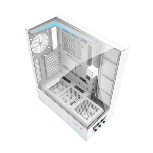 Darkflash DY450L fehér számítógép ház ventilátorok nélkül - 9