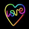Neon LED RGB LOVE IN HEART FLRN02 + RC Forever Light, thumbnail