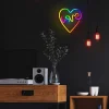 Neon LED RGB LOVE IN HEART FLRN02 + RC Forever Light, thumbnail