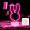 Neon LED állványon NYUSZI rózsaszín USB-C FSC-10 Forever Light - 3