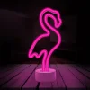Neon LED állvánnyal FLAMINGO rózsaszín USB-C FSC-11 Forever Light thumbnail