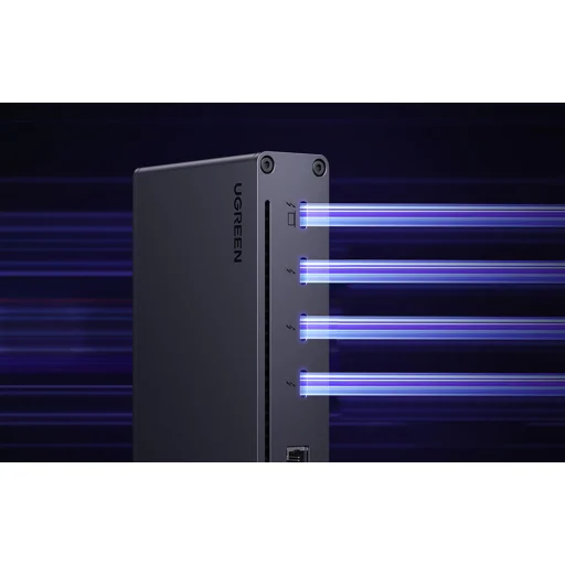 Ugreen Revodok Max 208 dokkoló állomás, 4x Thunderbolt 4, 3x USB, RJ45, DC 140W - 4