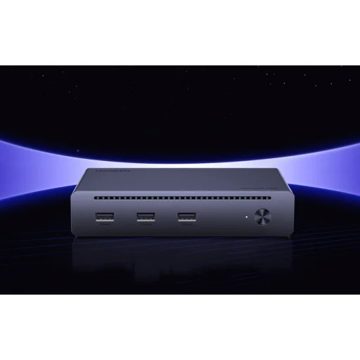 Ugreen Revodok Max 208 dokkoló állomás, 4x Thunderbolt 4, 3x USB, RJ45, DC 140W - 5
