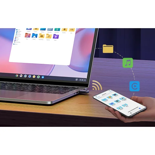 Adapter / vevő USB Bluetooth 5.4 Ugreen CM748, LED, hatótáv 20m (fekete) - 5