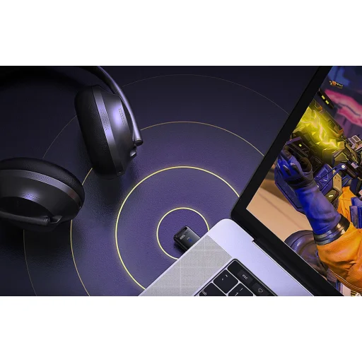 Adapter / vevő USB Bluetooth 5.4 Ugreen CM748, LED, hatótáv 20m (fekete) - 6