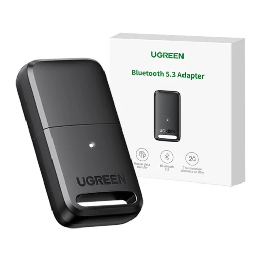 Adapter / vevő USB Bluetooth 5.3 Ugreen CM591, LED, hatótáv 20m (fekete) - 4