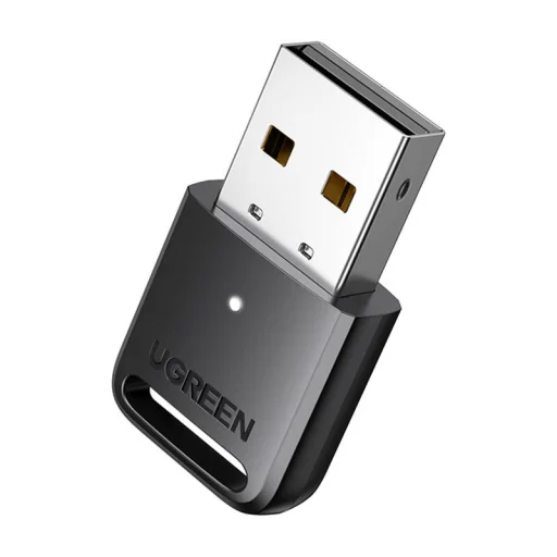 Adapter / vevő USB Bluetooth 5.3 Ugreen CM591, LED, hatótáv 20m (fekete) - 1