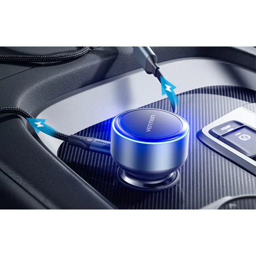 Vention FFOB0 USB-C autós töltő + USB-C/Lightning 30W kábel - 6