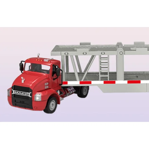 Távirányítós teherautó 1:26 Double Eagle (piros) (Autószállító) E583-003 - 5