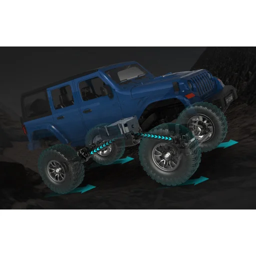 Távirányítós autó 1:14 Double Eagle (kék) Jeep Crawler Pro E340-003 - 6
