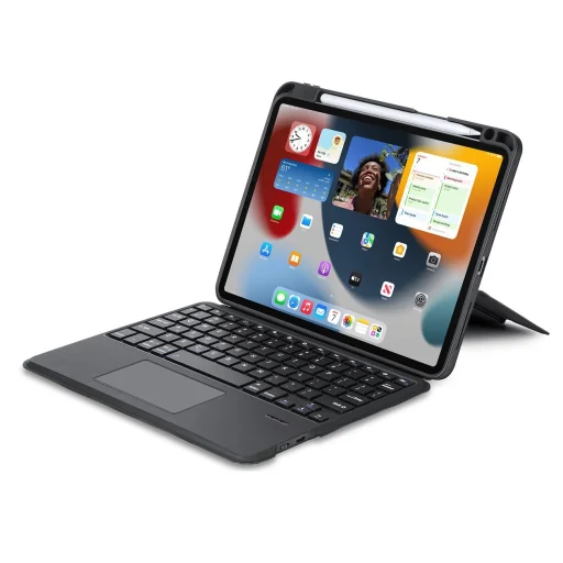 Dux Ducis DK Series Bluetooth billentyűzetes fliptok Apple iPad Air 4/5/iPad Pro 11 (2018/2020/2021/2022) - Fekete tok - 1