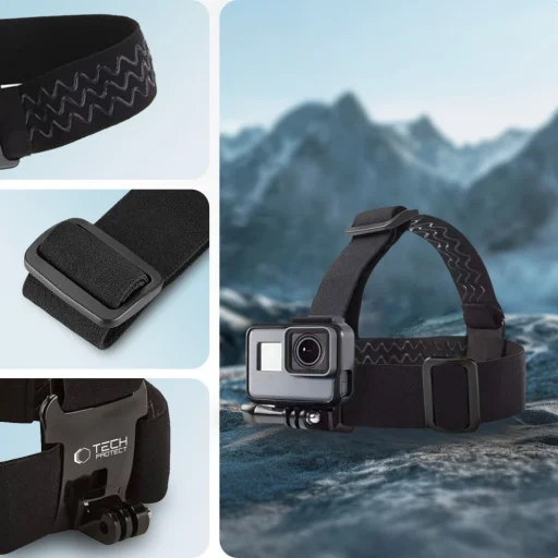 Tech-protect Ga100 Fejpánt Gopro / Dji Fekete - 5