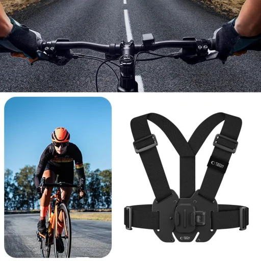 TECH-PROTECT GA100 MELLKASI RÖGZÍTŐ GOPRO / DJI BLACK akciókamerához - 5