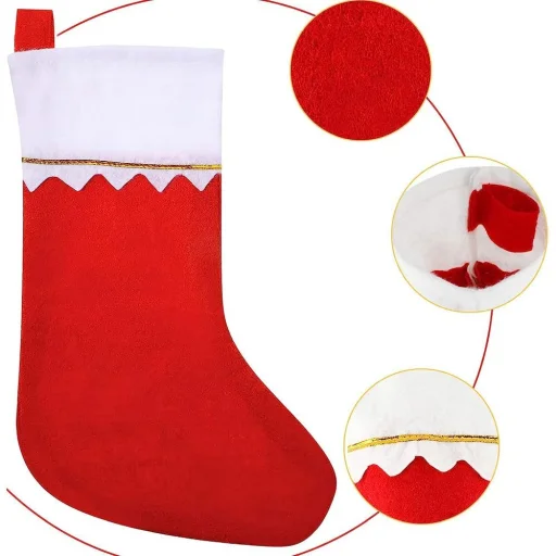 12 X Mikulás Csizma Ajándékoknak Karácsonyi Zsák - 3