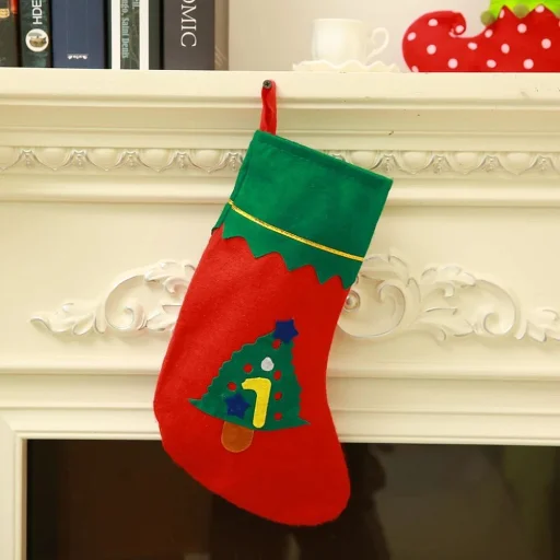 12 X Mikulás Csizma Ajándékoknak Karácsonyi Zsák - 6