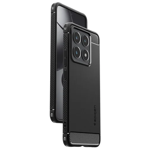  Xiaomi 14t Matt Fekete Spigen Rugged Armor Tok - 9