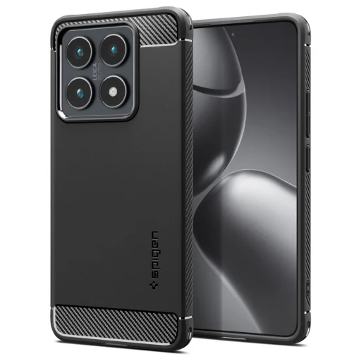  Xiaomi 14t Matt Fekete Spigen Rugged Armor Tok - 1