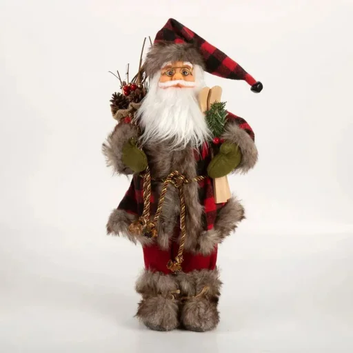 Skandináv Mikulás Karácsonyi Figura Prémium 45 cm - 8