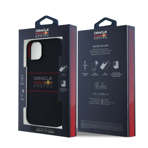 Red Bull Szilikon Vízszintes Logó MagSafe iPhone 13 tok Tengerészkék - 7