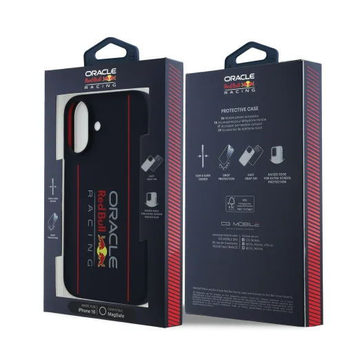 Red Bull Szilikon Vertikális Logós MagSafe tok iPhone 16 Navy - 7