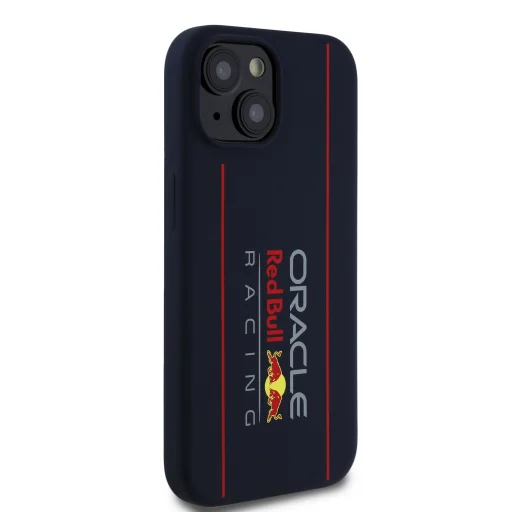 Red Bull Szilikon Függőleges Logós MagSafe Tok iPhone 15 számára Navy - 4