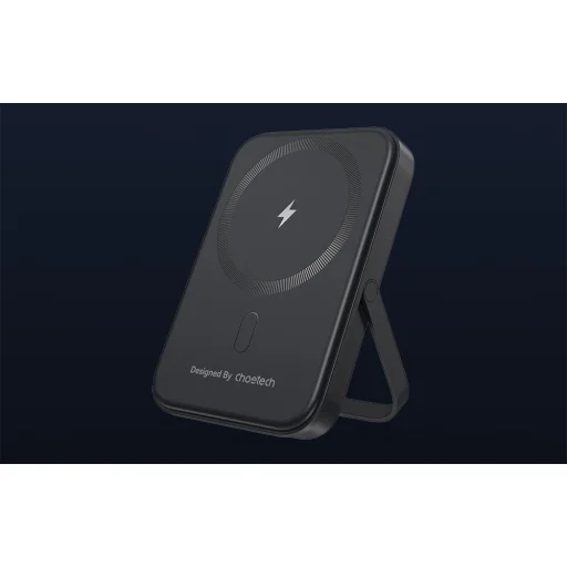 Choetech B742 5000mAh 20W PD mágneses powerbank tartóval (fekete) - 2