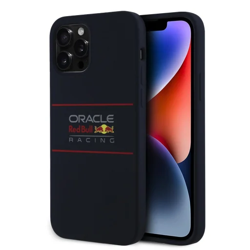 Red Bull Szilikon Vízszintes Logó MagSafe iPhone 12/12 Pro tok Navy - 1