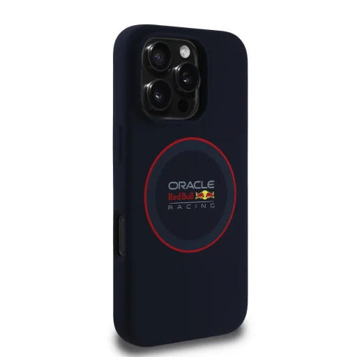 Red Bull Szilikon Piros Gyűrű MagSafe Tok iPhone 16 Pro Max-hoz Haditengerészet - 4