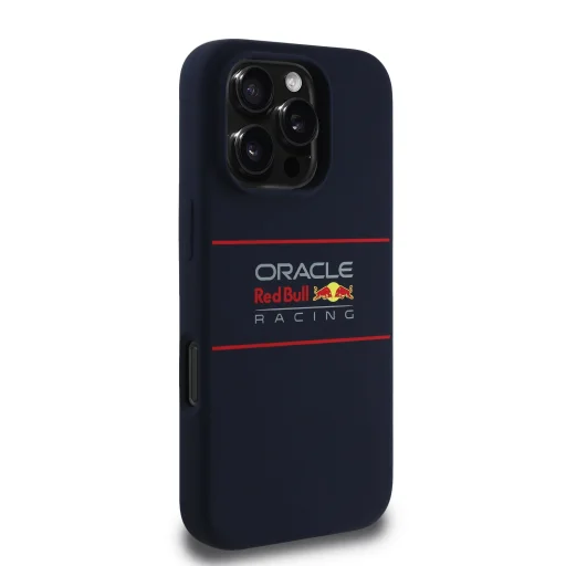 Red Bull Szilikon Vízszintes Logó MagSafe tok iPhone 16 Pro Max Sötétkék - 4
