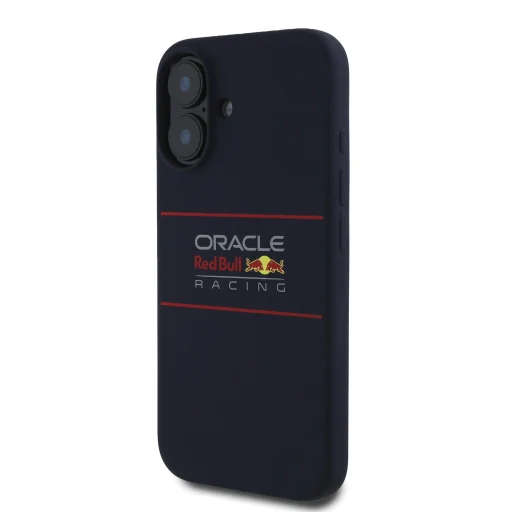 Red Bull Szilikon Vízszintes Logó MagSafe iPhone 16 tok Navy tok - 2