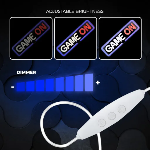 Neon PLEXI LED GAME ON többszínű FPNE23 Forever Light - 7