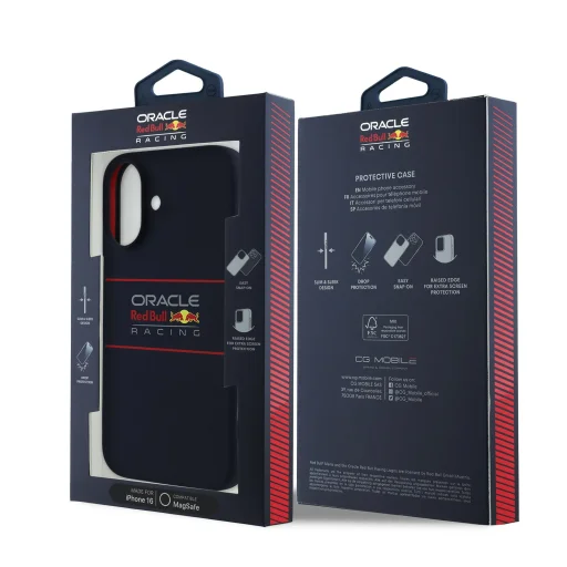 Red Bull Szilikon Vízszintes Logó MagSafe iPhone 16 tok Navy tok - 7