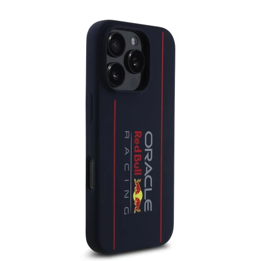 Red Bull Szilikon Függőleges Logó MagSafe Tok iPhone 16 Pro Max Navy - 4