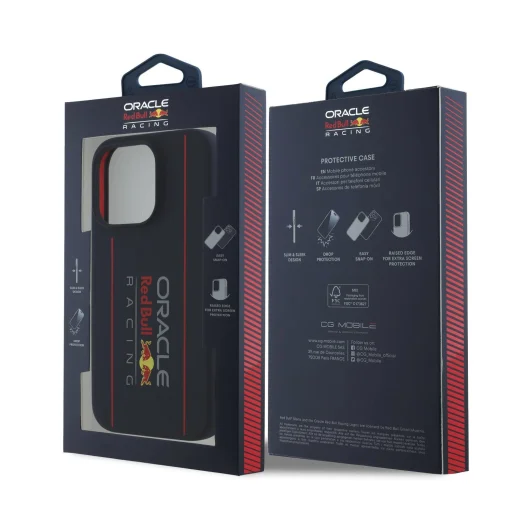 Red Bull Szilikon Függőleges Logó MagSafe Tok iPhone 16 Pro Max Navy - 7