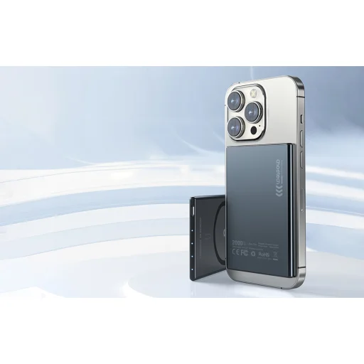 Powerbank Choetech B708 2000mAh vékony (fekete) - 5