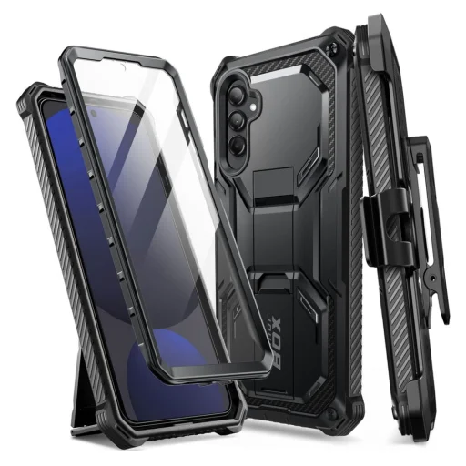  Samsung Galaxy S24 FE fekete SUPCASE IBLSN ARMORBOX tok - 1