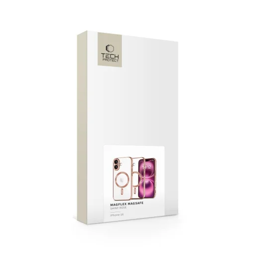 Tech-protect Magflex Magsafe Iphone 16 Shiny Rose Tok - 5