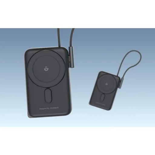 Choetech B735 mágneses powerbank 10000mAh 20W PD + USB-C kábel (fekete) - 5