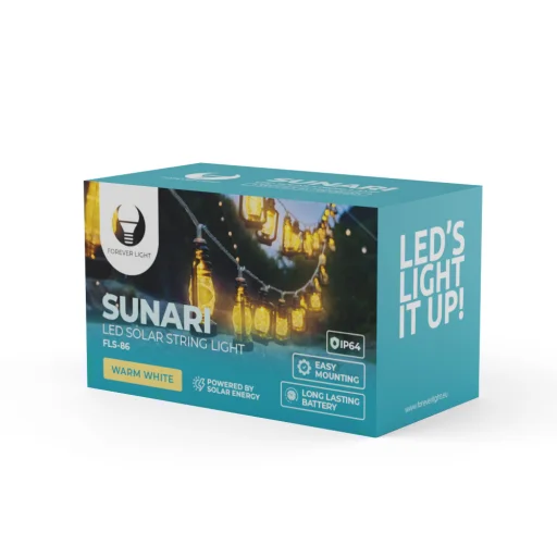 SUNARI Napelemes dekorációs füzér LED FLS-86 30LED 6,5m 600mAh Li-Ion Forever Light - 4