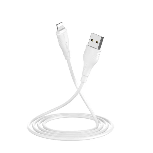 Borofone Cable BX18 Optimal - USB Lightning kábel - 2A 1 méter fehér - 2