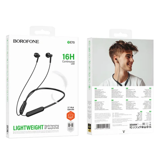 Borofone Sports fülhallgató BE70 Light bluetooth fekete - 5