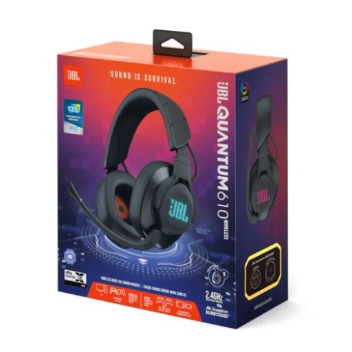 JBL Quantum 610 Vezeték nélküli gaming fejhallgató mikrofonnal, fekete EU - 2
